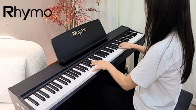 Amazon | Rhymo 電子ピアノ 88鍵 アップライト型 木製スタンド一体型