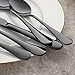 20-Piece Black Silverware Set, Devico Stainless Steel Flatware Cutlery Set, Metal Eating Utensils Service for 4, Premium Forks Spoons Knives, Mirror Polished, Dishwasher Safe