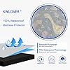 KWLOVER Bed Fitted Sheet and Pillowcases Set,TPU Waterproof Mattress Protector,Dino Printed Bed Sheets for Kids (Navy Blue, Twin) #1