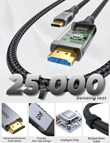 Cable USB C a HDMI 4K evita parpadeos en pantalla al conectar tu MacBook o iPad 7