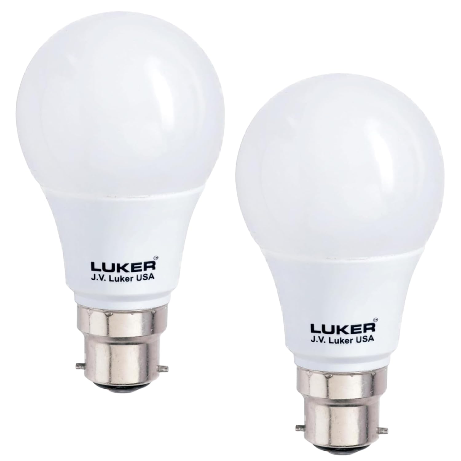 LUKER JVLuker 9W LED Bulb B22 Base Energy Efficient 1 Star Light 120 Degree Wide Beam Coverage High CRI Surge Protection Lights for Home and Office, 1 Year Warranty (Pack of 2, Warm White)-image-14