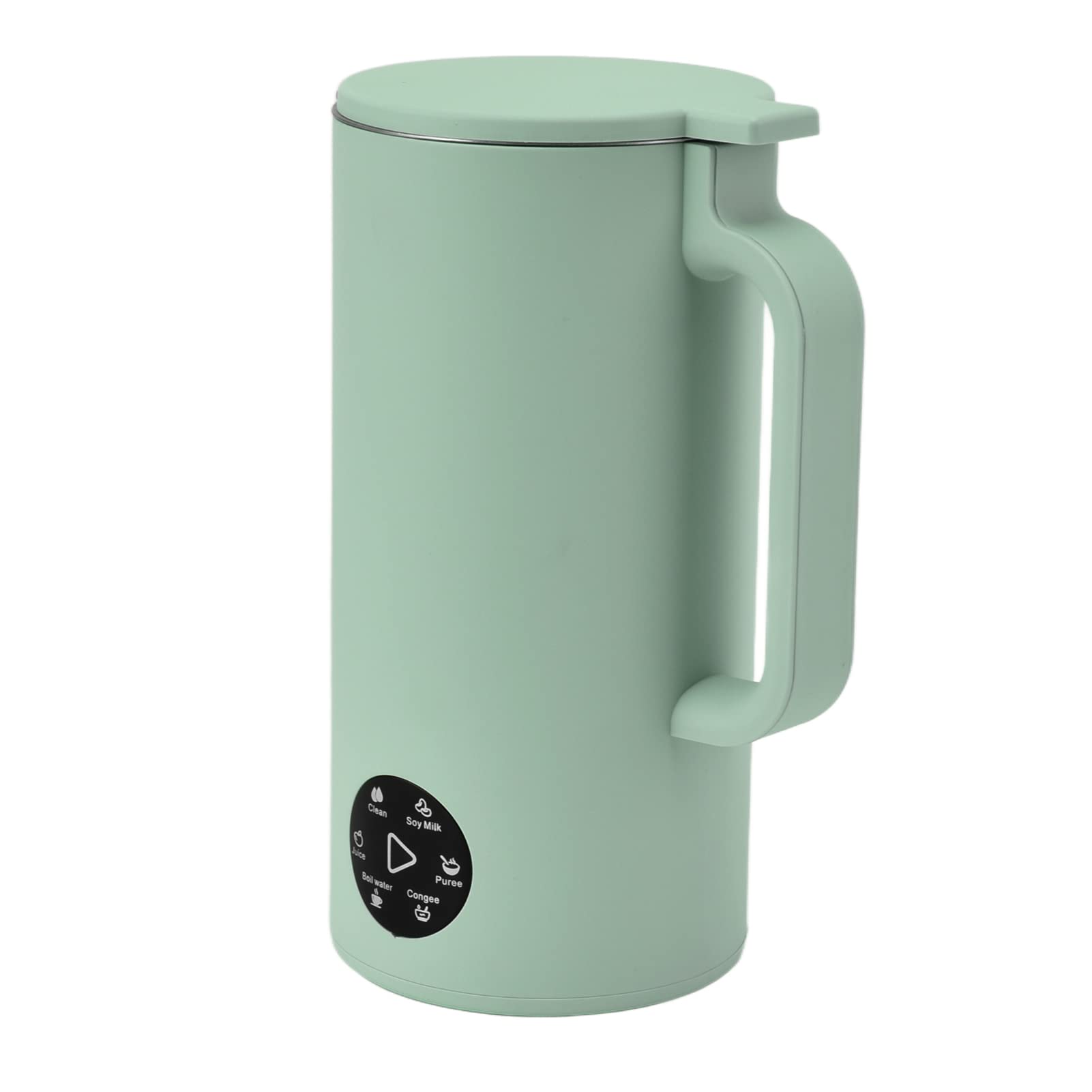 Soy Milk Maker, 304 Stainless Steel Multifunction Soy Milk Machine Fully Automatic for Travel 220V Matcha Green [European Plug]