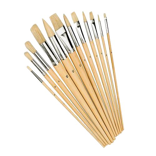 MIXED TIP BRUSH SET 12PCE 2-12 MM TIPS DECORATING PAINT HAND TOOLS TOOL U251