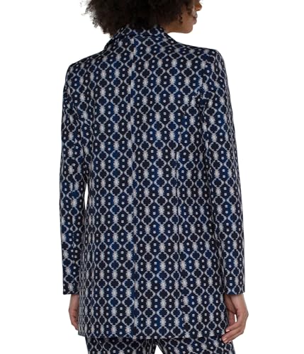 Liverpool Women's Petite Button Front Boyfriend Blazer Luxe Stretch Suiting2