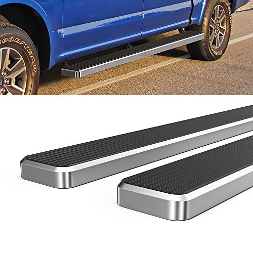 HD Ridez Running Board 6" Silver para Ford F150 y F-250 F-350 miniatura 4