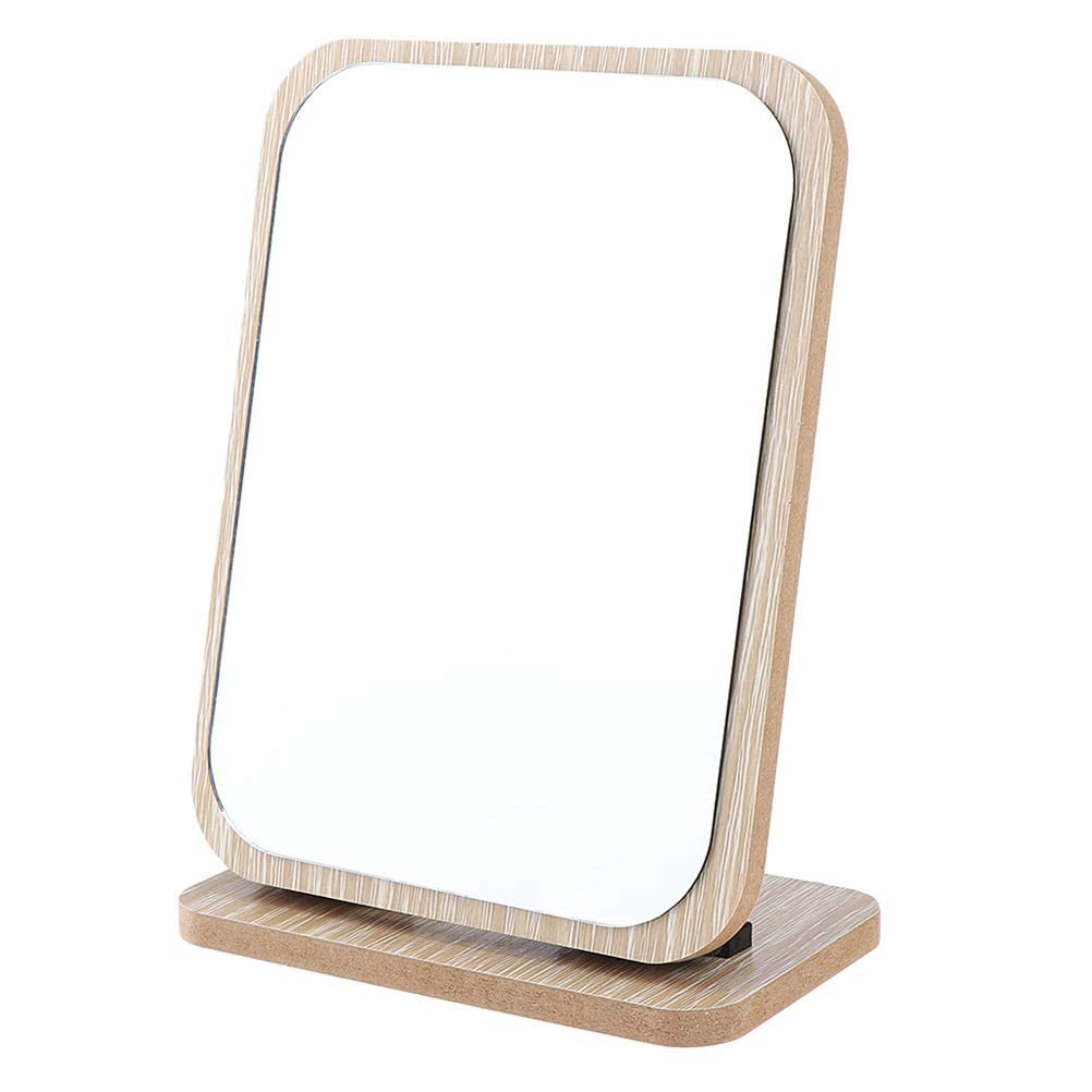 LFYNB Bathroom Shaving Vanity Mirror Folding Standing Makeup Mirrors (Size : B)