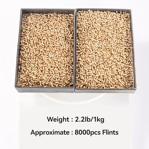 image for Nicime 8000Pcs Gold Flint Refills for Lighter, Replacement Flints for 