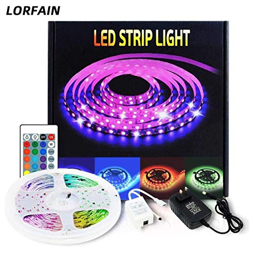 Led Strip Lights with Remote Bedroom - 16.4ft 5m Waterproof Led Light Strips