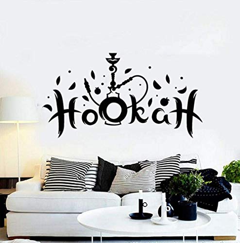 Shisha Wandtattoo Shisha Rauchen Tabak Arabische Lounge Innendekoration Vinyl Fenster Aufkleber Man Cave Art Schriftzug…