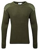 Fort Crew-Neck Military & Law Enforcement Commando Sweater (as1, Alpha, l, Regular, Regular, Green)