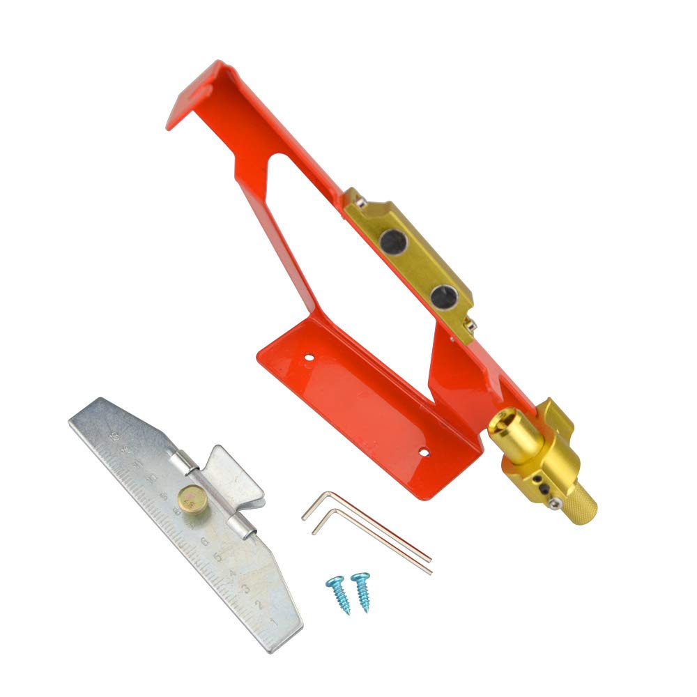 SHARROW Tiro con Arco Acero Inoxidable Herramienta de Plantilla de Emplumado Flecha Ajustable Herramienta de Unión de Flecos de Palo de Pluma de Flecha para DIY Flecha de Caza Accesorios