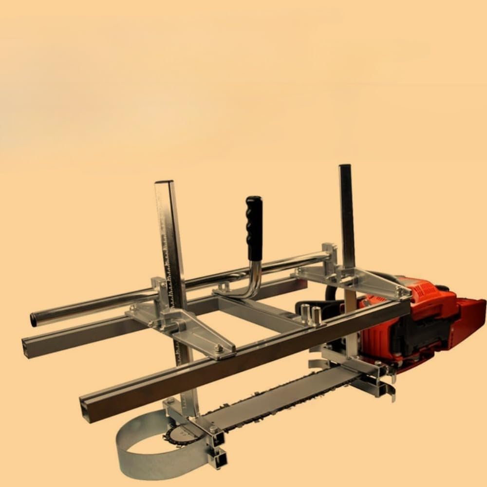 Kit de fresado de motosierra de 24 y 36 pulgadas, barra guía de madera, corte de acero y aluminio, herramientas de sierra de cadena portátil (24 pulgadas)