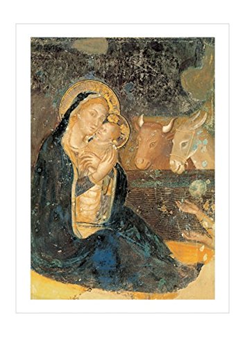 Christmas card religious 6x