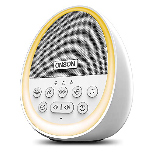 White Noise Machine,ONSON Sound Machine for Sleeping & Relaxation, with Baby Soothing Night Light, 2 - //coolthings.us