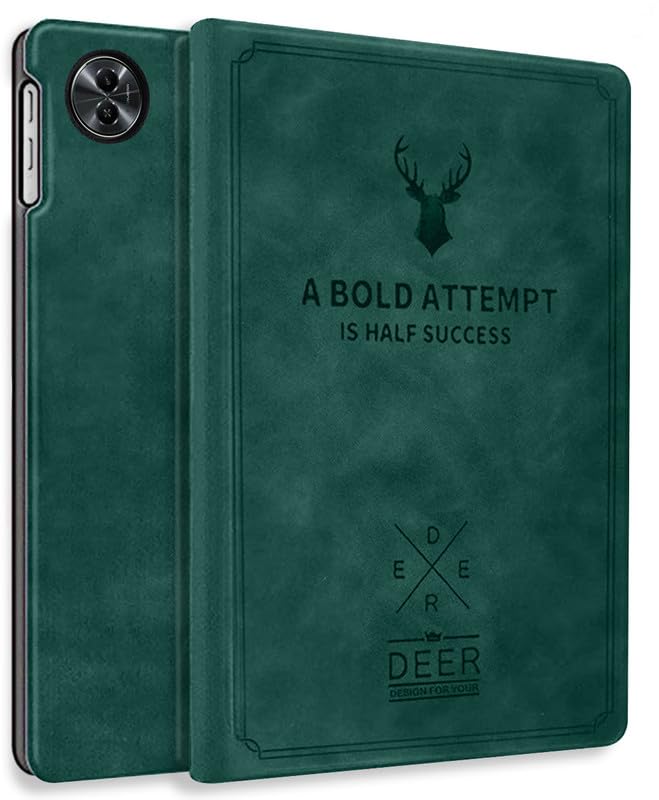 Robustrion Cover for Realme Pad 2 Cover Case 11.5 inch, Deer Pattern Flip Back Case for Realme Pad 2 Tablet Cover - Dark Green (B0CFZYMSRM) Amazon Price History, Amazon Price Tracker