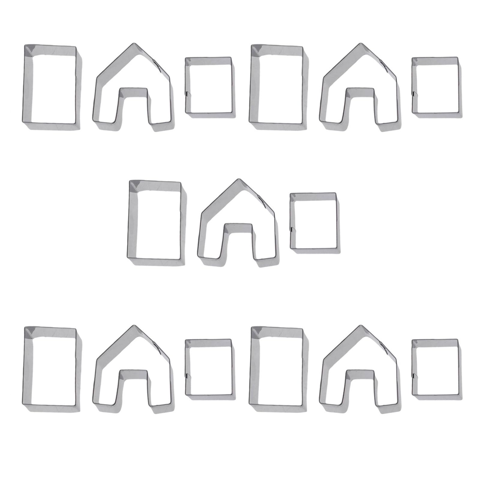 5 Ensembles Lot de Emporte Maison Acier Inoxydable pour Biscuits de Noël Découpe Pâte pour et Pâtisserie Maison