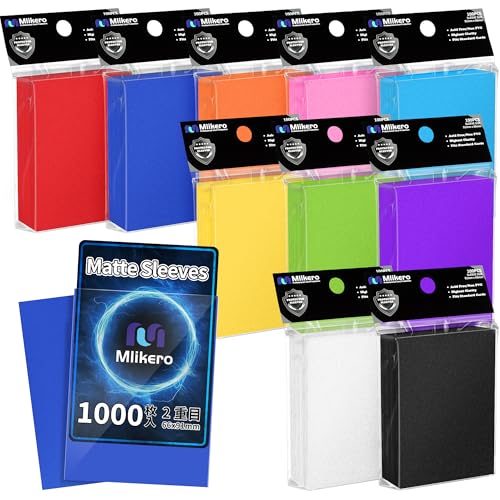 Amazon.co.jp: Mlikero カードスリーブ 10色セット 1000枚 マット仕様