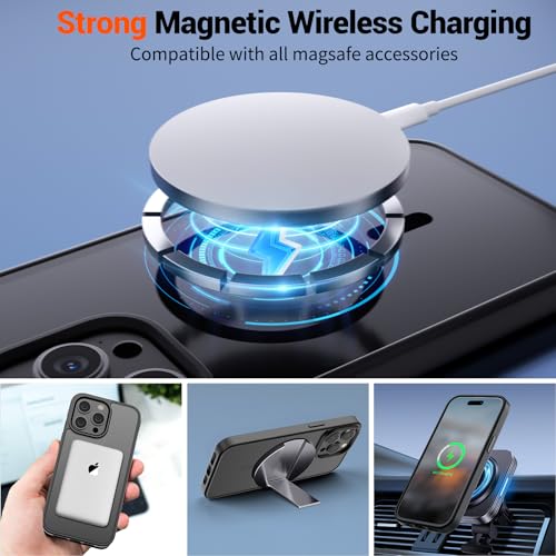 image for SUPFINE Magnetic for iPhone 15 Pro Max Case (Compatible with MagSafe) 