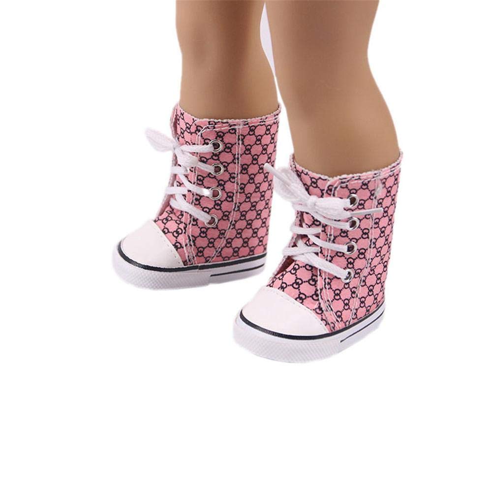 Puppenschuhe Aus Segeltuch Für 60cm Puppen - Niedlich & Schnürbar