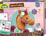 Lena Glitzerhalfter Hobby Horsing - Kreatives Steckenpferd Bastelset mit Perlen, Anhängern & Kunstblumen, Komplettset inkl. Anleitung, für Kinder ab 6 Jahren