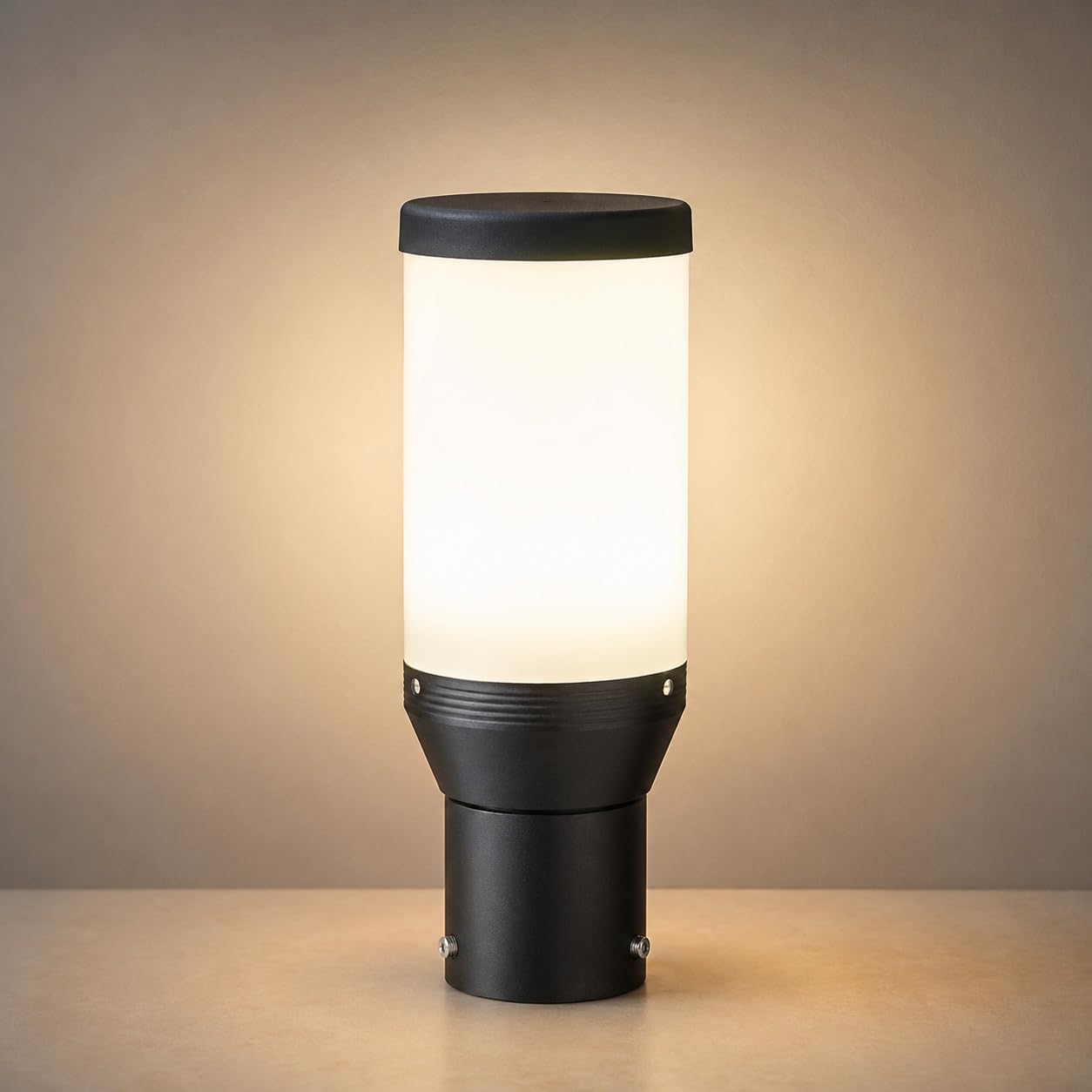 GL-304 Warm White (Pack of 1) Outdoor Gate Light, 25cm, Black with White Diffuser | VPROTECT | TBH | Think Bright Homes-image-40