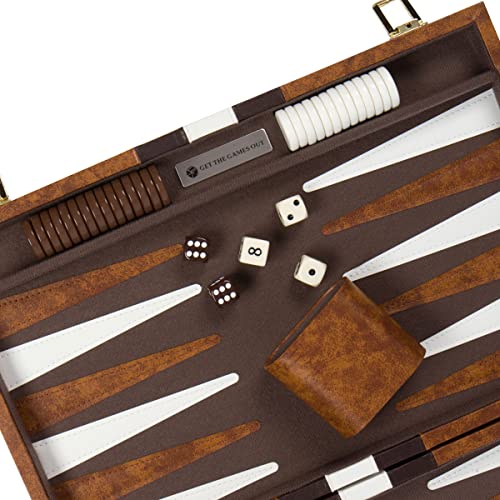 Get The Games Out 43227-2678 Top Backgammon Set - Classic Board Game Case thumb #7