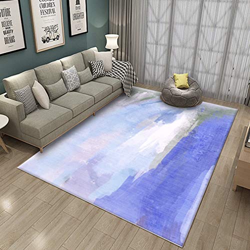MOXIC Soft Abstract Art Living Room Area Rugs Rectangular Children Crawling Bedroom Rug Fleece Anti-Slip Carpets Nordic Modern 3D Home Decor Mats Indoor Outdoor Runners Nursery 3' X 5' view 2