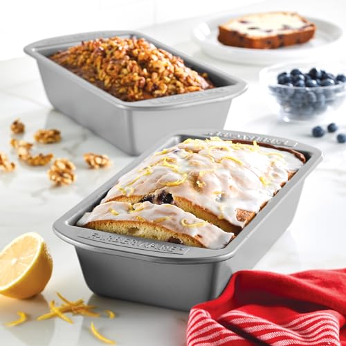 Farberware Nonstick Bakeware Bread and Meat Loaf Pan Set for Baking, Gray - image 6