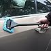 FULL WERK Microfiber Windshield Cleaner Multipurpose Microfiber Car Duster Windshield Cleaner Auto Glass Window Brush with Long Handle and Pivoting Head