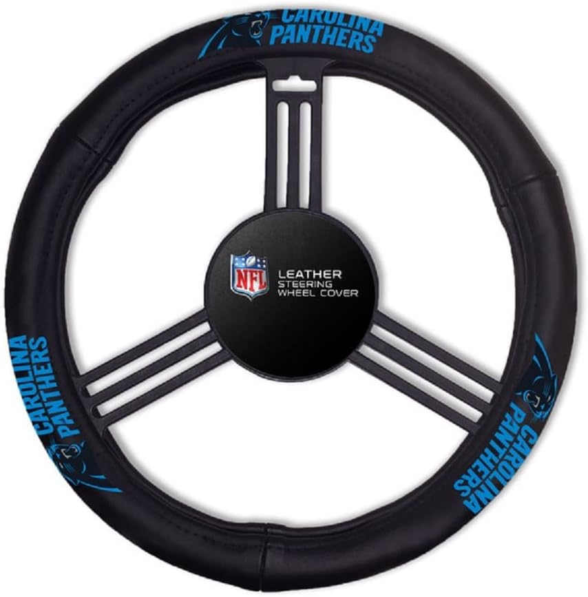 Fremont Die NFL Unisex-Adult Leather Steering Wheel Cover