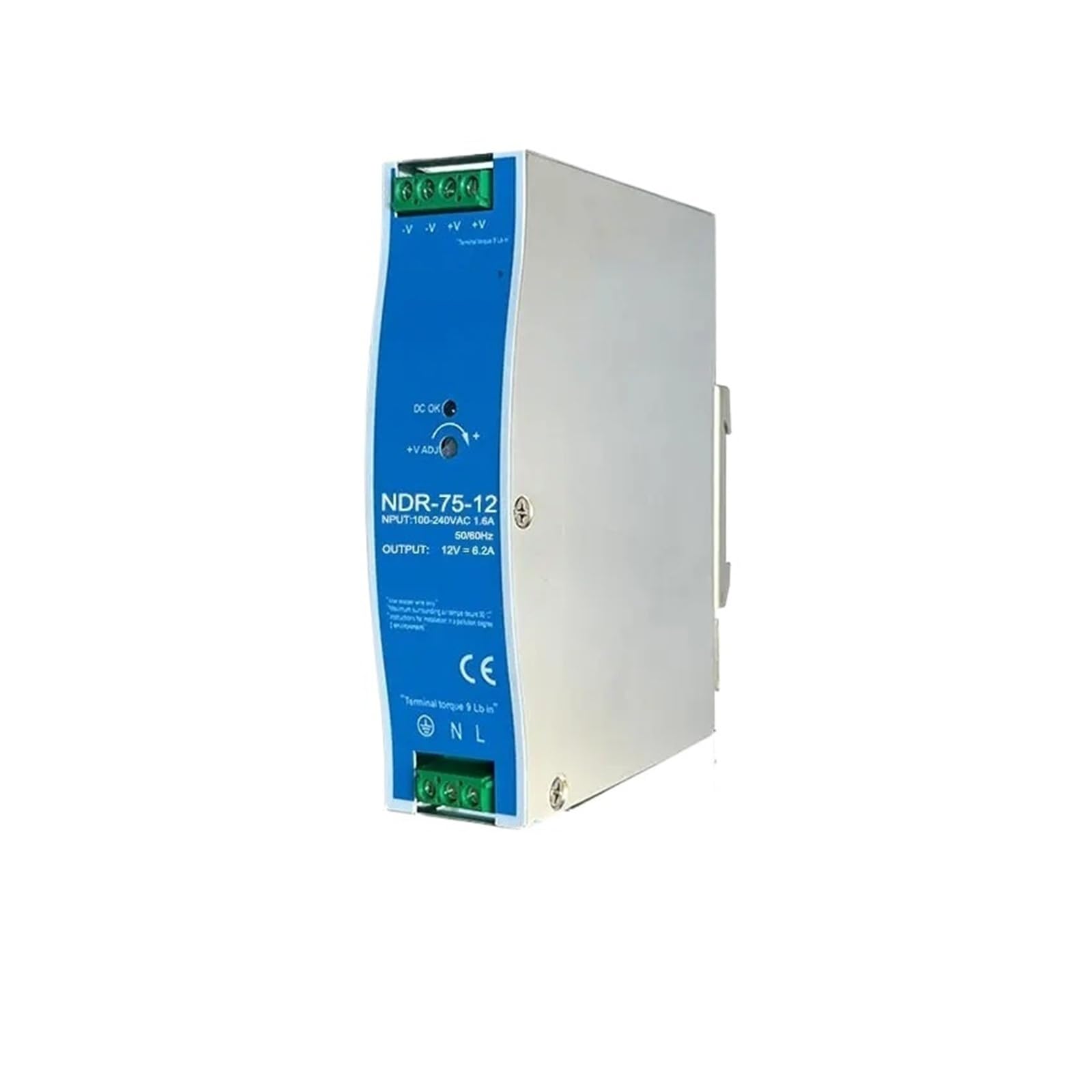 Alimentation à découpage NDR-120-12V anti-panne pour rail industriel - 5