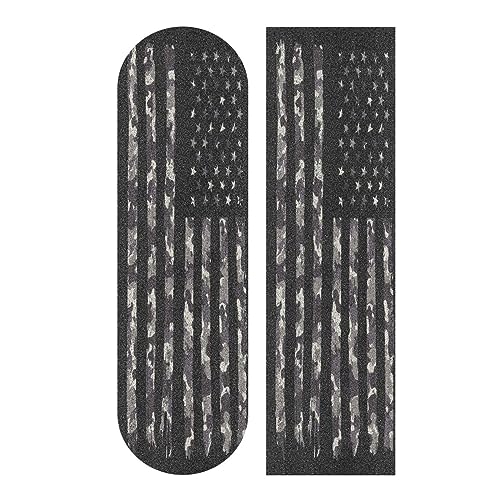 ALAZA Camouflage Flag American Skateboard Grip Tape Sheets Longboards Griptape 33