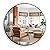 SUPER DEAL Black Round Mirror, 24Inch Bathroom Vanity Wall Decor Circular Mirror with Metal Frame for Bathrooms, Entryways, Living Room, Bedroom