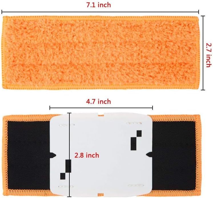 Miniatura 3 de 12 almohadillas de repuesto lavables y reutilizables compatibles con iRobot Braava Jet 200 Series 240, 241, 244, 245, 250 Robot Mops