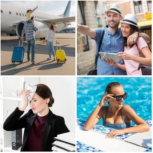 Aucuu 1L Flugzeug Beutel Flüssigkeiten,20x20cm Kulturbeutel Transparen Reise Kosmetiktasche,Transparent Kulturtasche,Auslaufsichere Reisekulturbeutel,Flughafensicherheit Zugelassene Flüssigkeitsbeutel