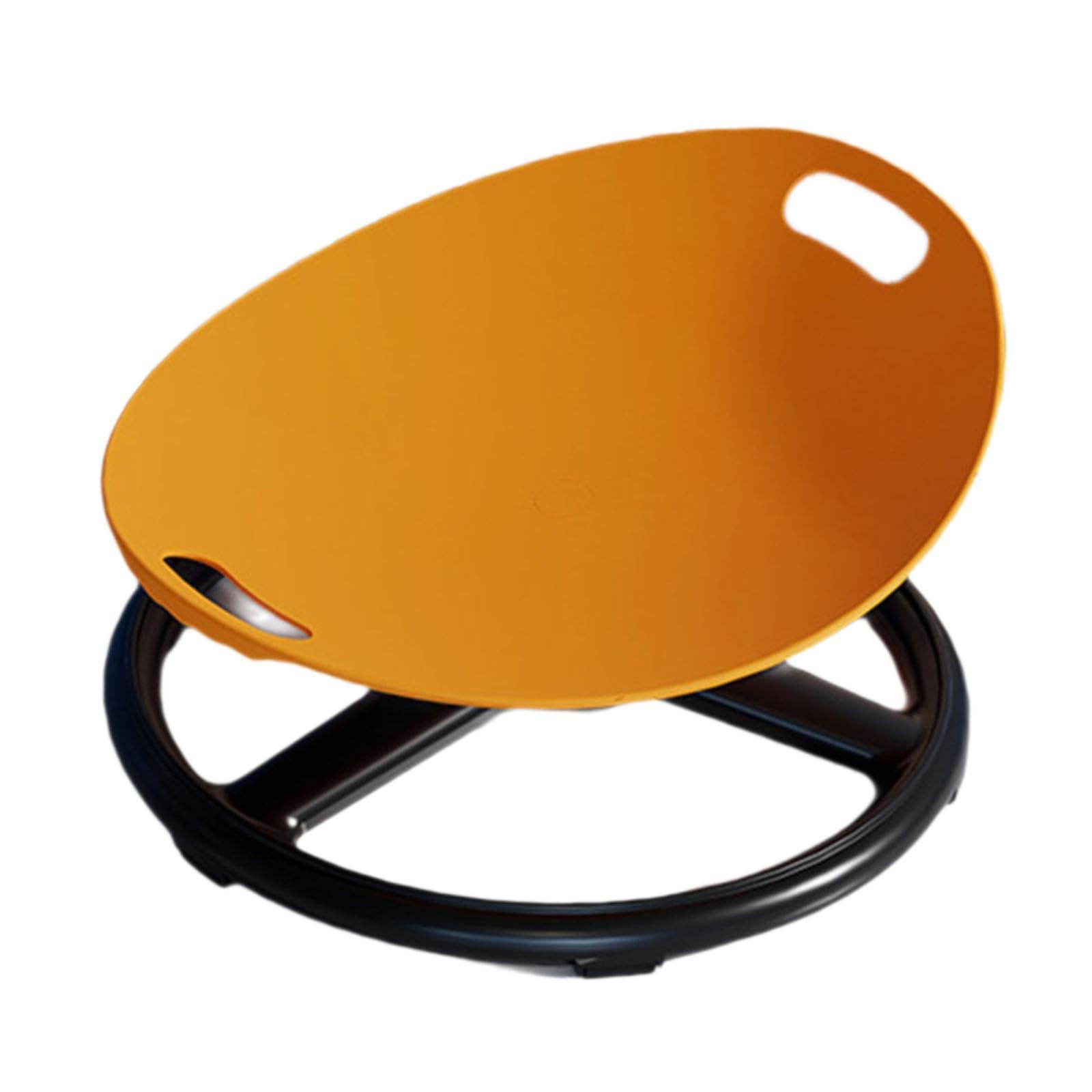 Drehstuhl für Kinder – Sensorisches Spielzeug, Stabil, Fördert Die Motorik, Rutschfester Drehsitz – Geschenk für Kinder (Jungen Und Mädchen), Orange
