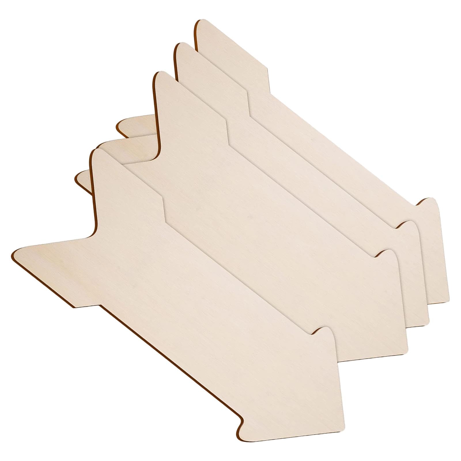 Uonlytech 4 Pièces Panneaux Fléchés En Bois Vierges Beiges - Plaques Artisanat DIY Idéales Pour Décoration Rustique Et Projets Créatifs