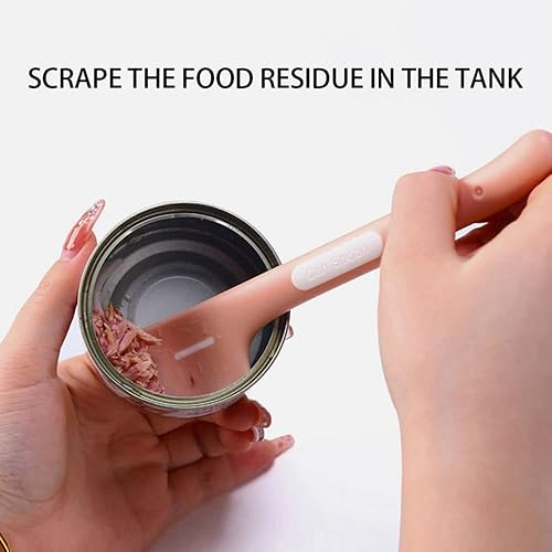 Miniatura 3 de Cuchara de alimentación para mascotas, cuchara de lata de tapa abierta, pala universal para alimentos, vajilla para mascotas de mango largo,