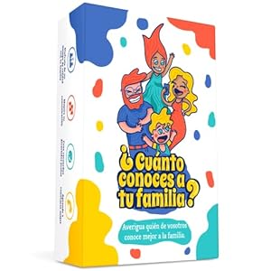 ¿Cuánto conoces a tu Familia? Un Divertido Juego de Cartas Familiar Lleno de Pruebas y desafíos para Ver quién Conoce Mejor a la Familia! Juego de Mesa, para Adultos y Niños