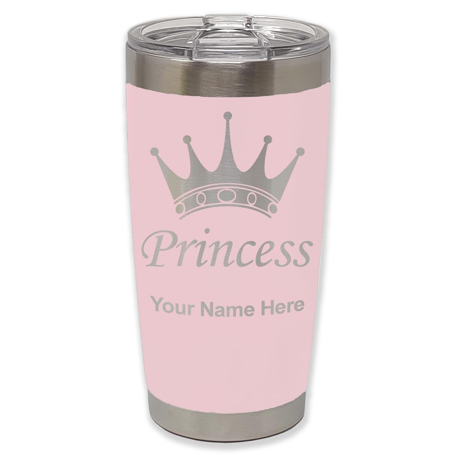 Amazon.com: LaserGram 20oz Vacuum Insulated Tumbler Mug, Princess