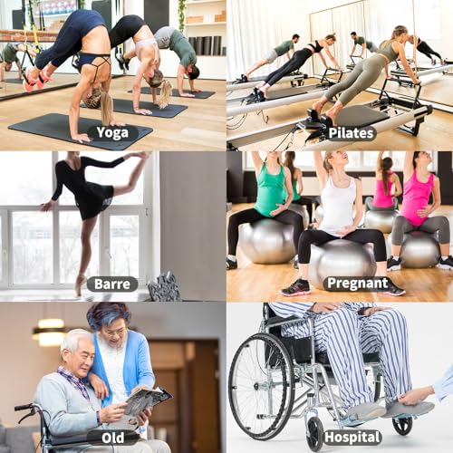 Image of GUUNIEE Pilates & Yoga Socks for Women with Non-Slip Grip for Barre, Ballet,Hospital & Barefoot Workout 2 /4 Pairs Breathable