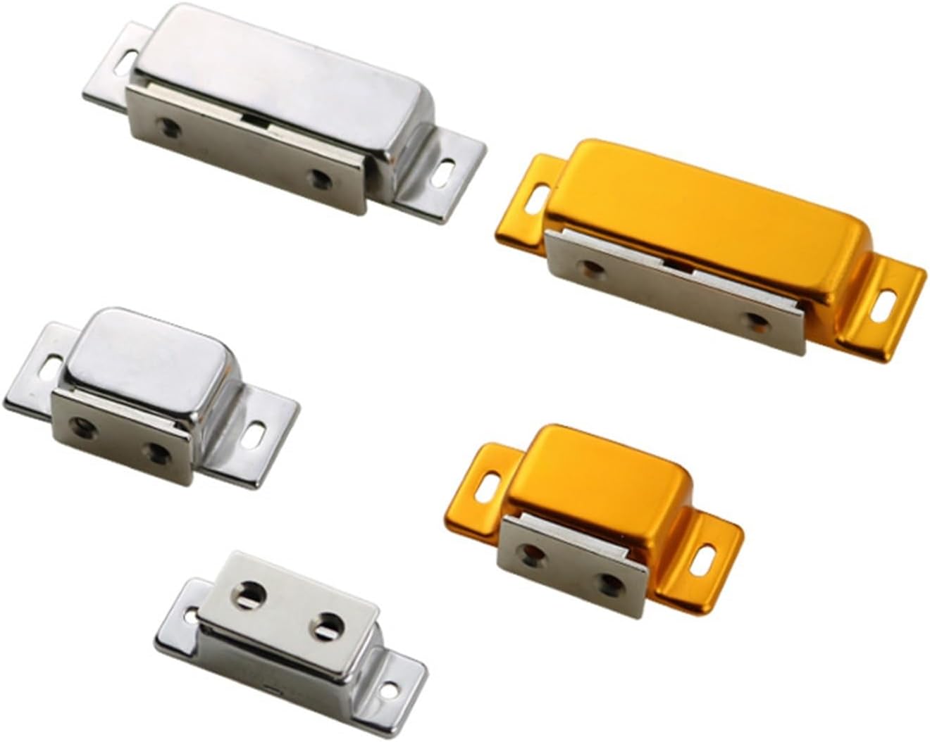 Gold Magnetic Latches and Locks Equipment Heavy-Duty Side-Mounted for Electrical Cabinet Doors 1Pcs(XG07-003-1)