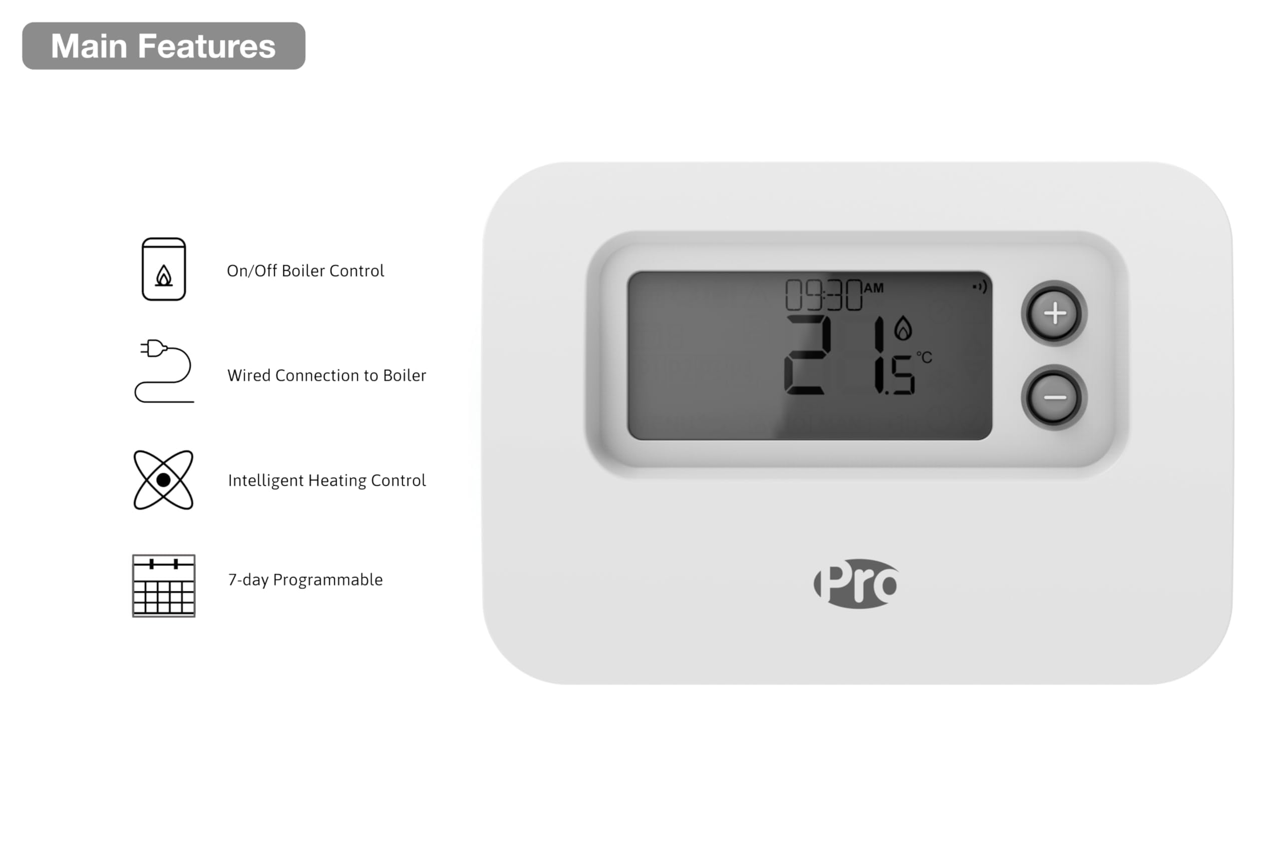 LavaTap Pro Honeywell - Termostato programable con cable CM907 CM901 CM707 CM701 de repuesto para calefacción central, caldera programadora de 7 días, compatible con Plus