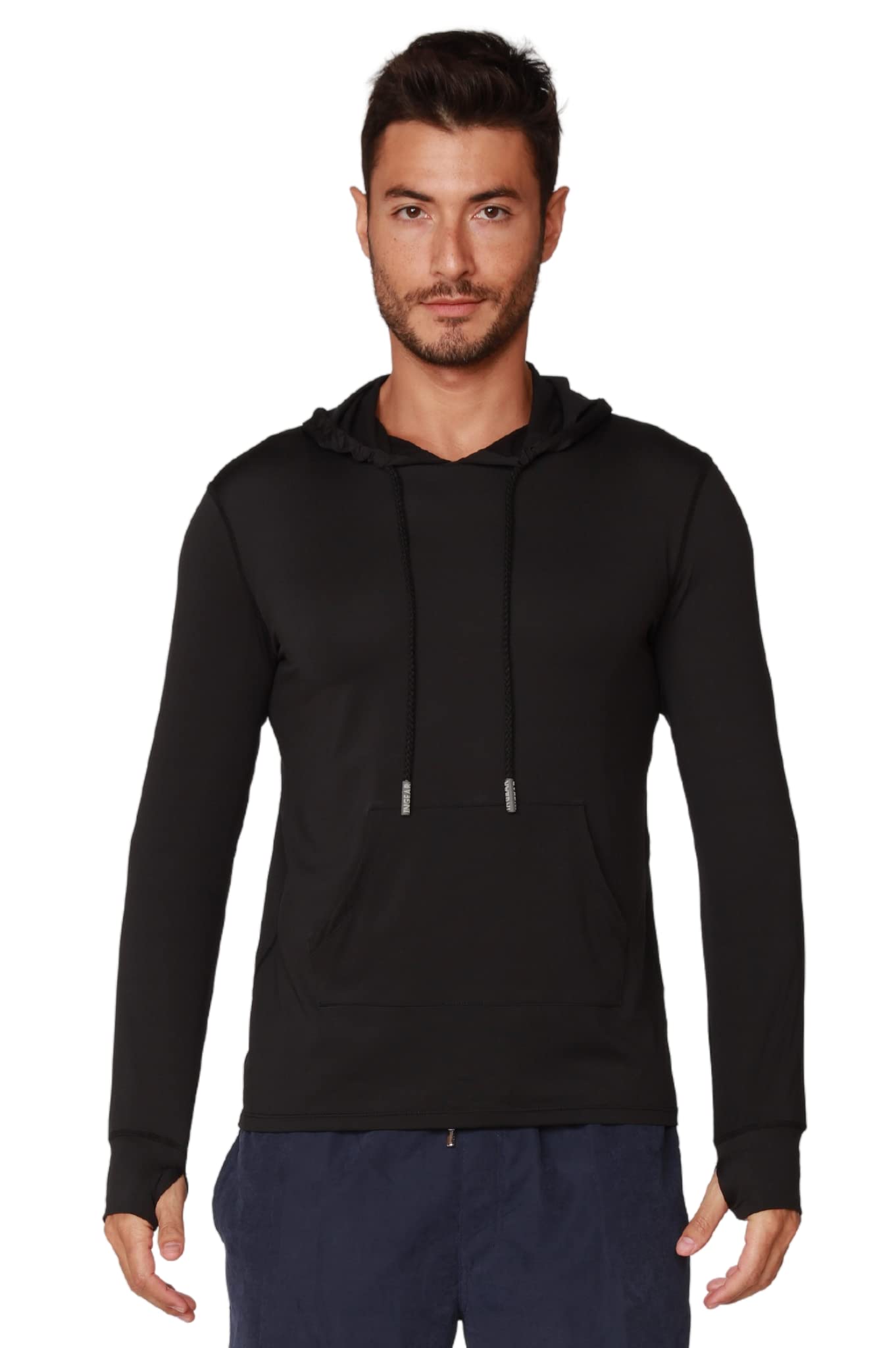 【IONSEOUL】Mullen Spray Hooded T-shirt 4JH151 MIER Men's Camouflage-Sleeve Long-Sleeve Performance Hoodie