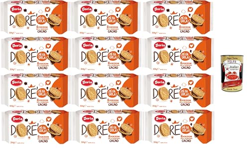 Doria Dorè Doricrem Gusto Cacao Dorè Doricrem - Sabor a cacao (8 porciones, 12 x 304 g) + Polpa italiana gourmet