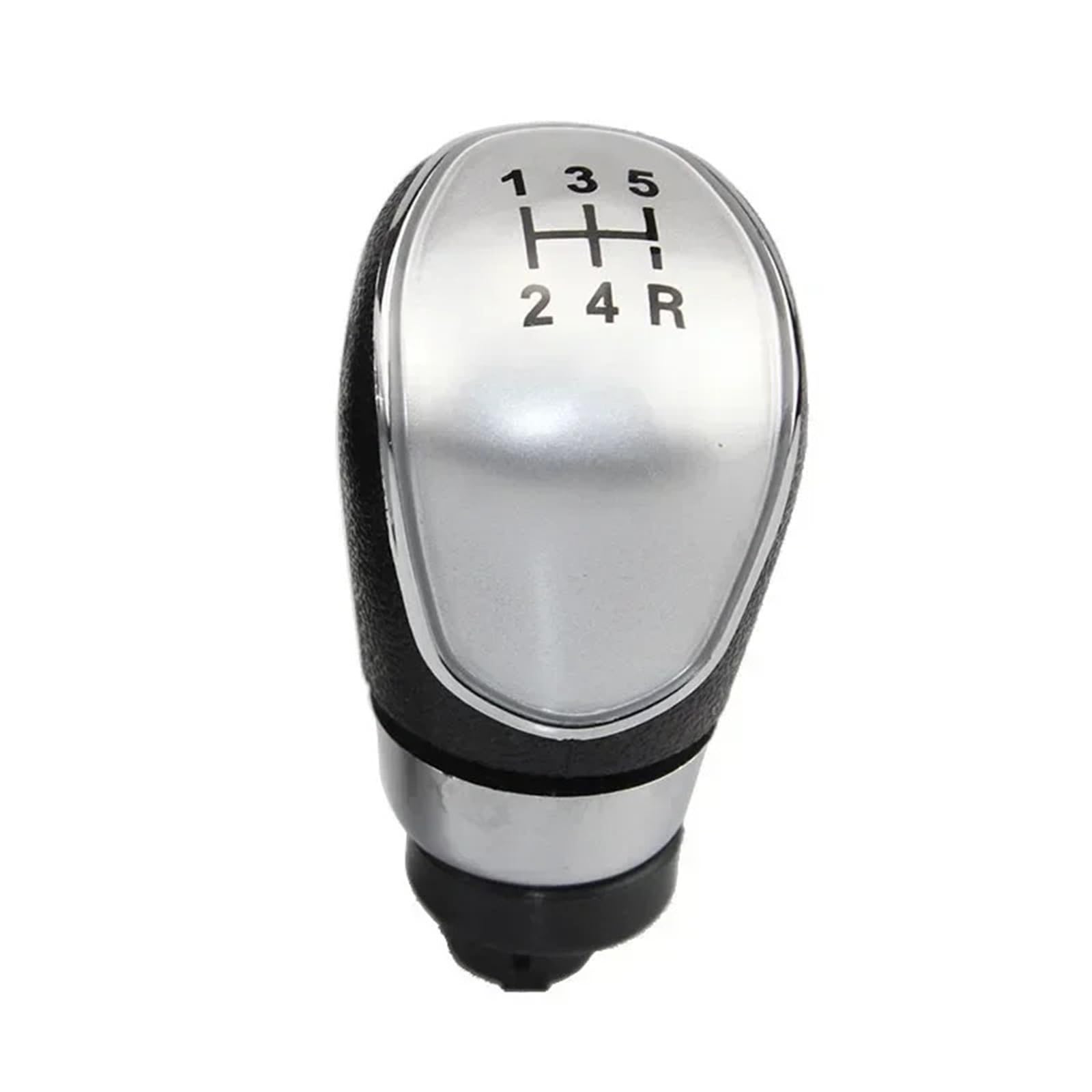 tusgt Knob Manual for Focus MK2 MK3 for Mondeo MK4 Car Gear Shift Knob Stick Head Lever Handle 5/6 Speed(5 Speed Silver)
