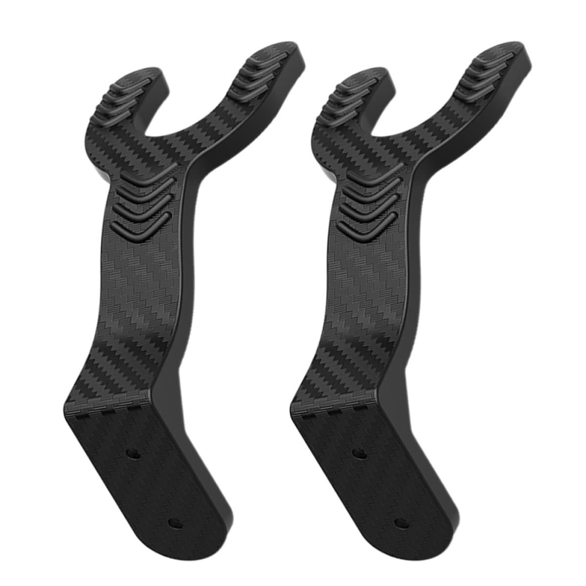 Cabilock 8 Stück Helmaufhänger Wandhaken aus Abs Schwarz für Hut und | Wandmontage, ohne Bohren, Platzsparend für Aufbewahrung, Schlichtes Design, für Hüte und Jacken