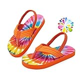 Smilore Toddler Flip Flops Boys & Girls Sandals | Kids Water Shoes for Beach and Pool (Tie dye,...