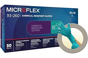 Microflex 93260100 93-260 Chemical Resistant Disposable Gloves