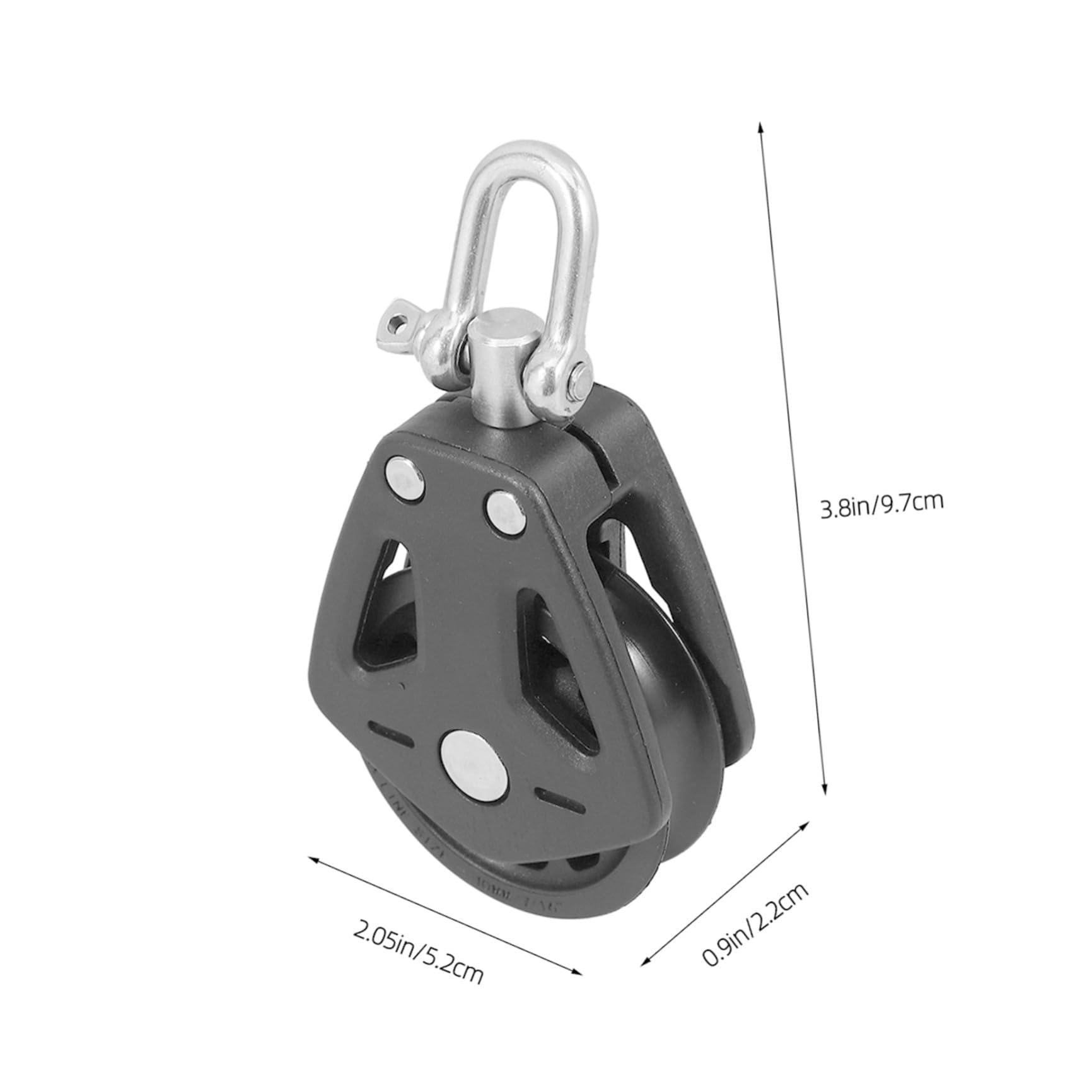 Pulegge Singole per Corda in Nylon e Acciaio Inossidabile, 4 Pezzi Scanalatura Singola, Funzionamento Fluido per Barche e Attrezzature da Palestra